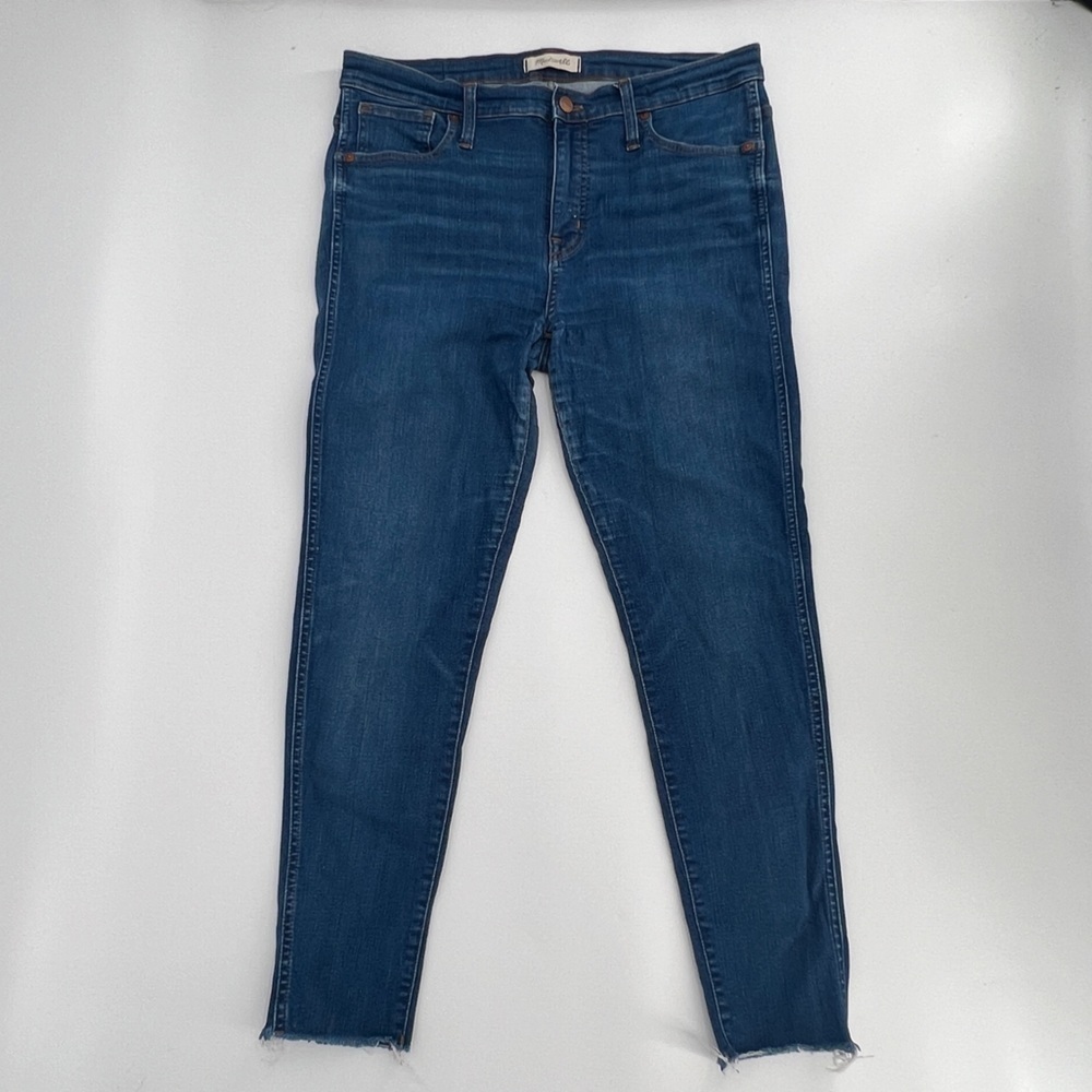 Madewell 9” High Rise Skinny Rough Hem Jeans Size 32 Women’s